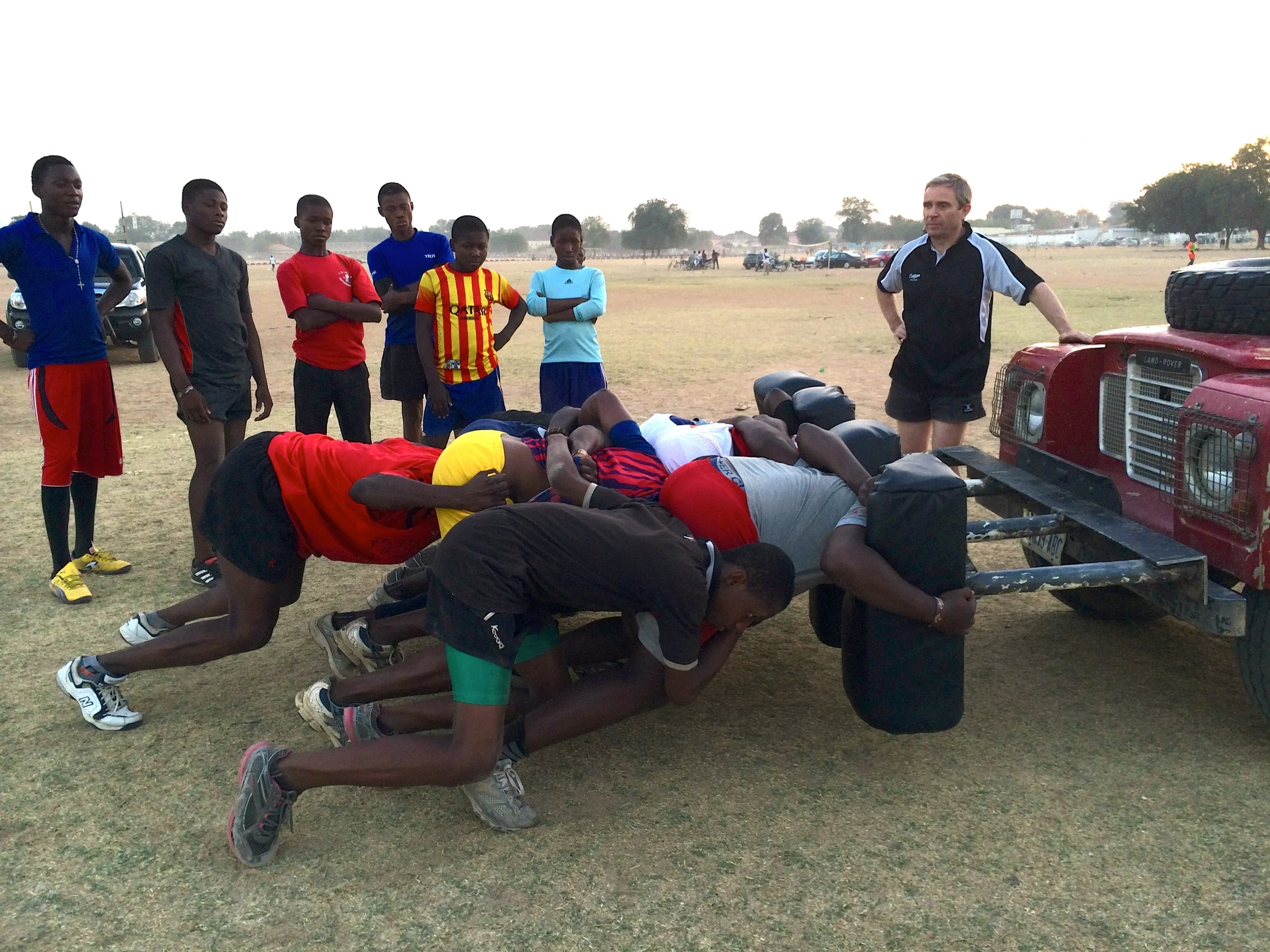 Scrum session in full swing. Not perfect, but getting there.