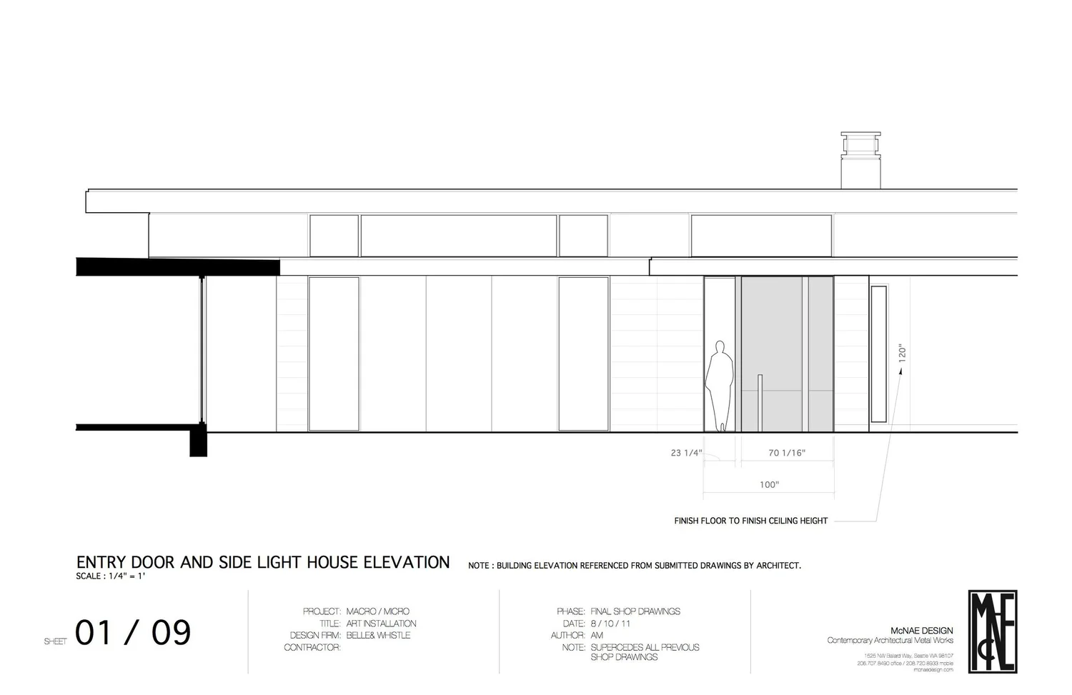 Entry Door / Drawings — McNae Design