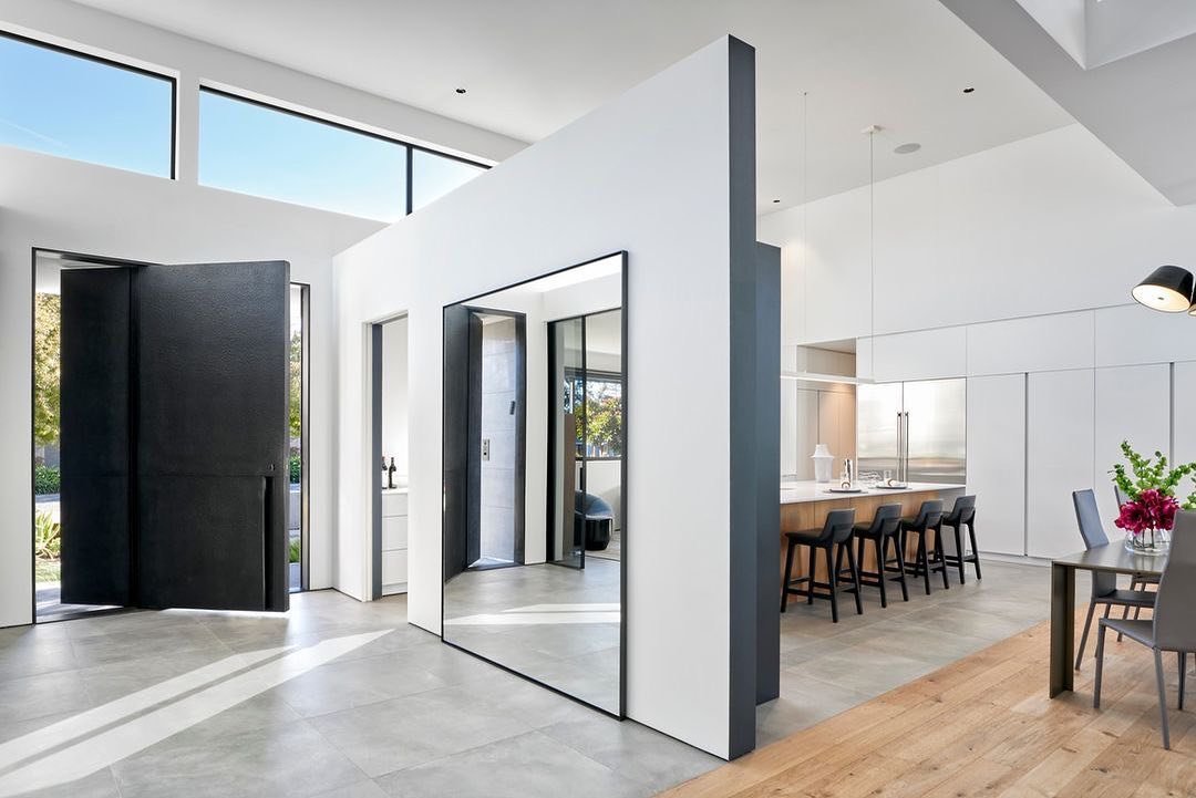 Thank you for the mention @interiors_magazine .  Thrilled to be a part of this beautiful project. 
&mdash;&mdash;&mdash;&mdash;&mdash;&mdash;&mdash;&mdash;&mdash;&mdash;&mdash;&mdash;
Quite the entrance: A custom pivot door by @mcnaedesign sets the t