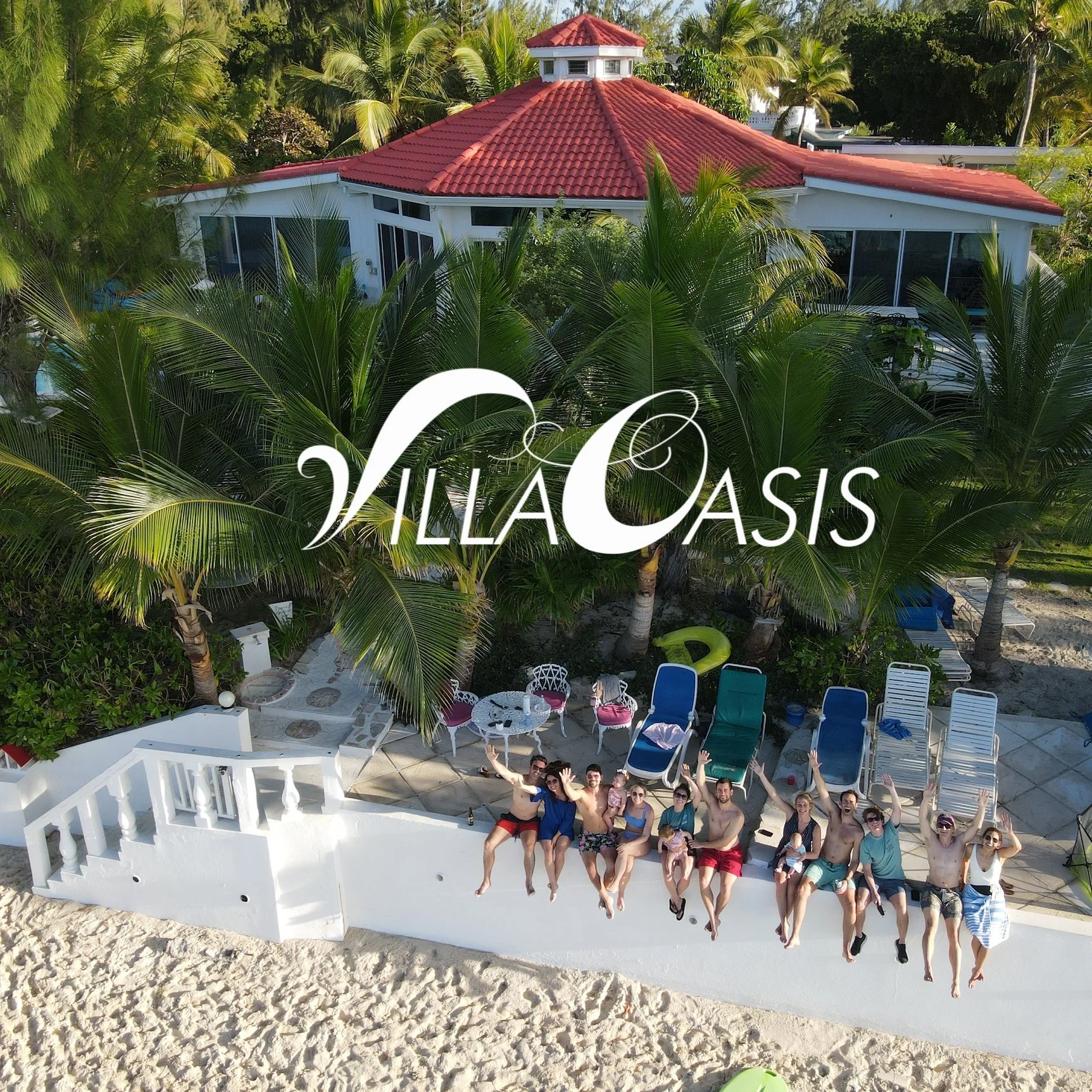 Party of 12 Celebrate their Villa Oasis Vacation