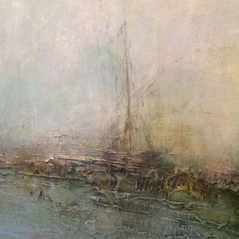 Boat painting by Marion McConaghie