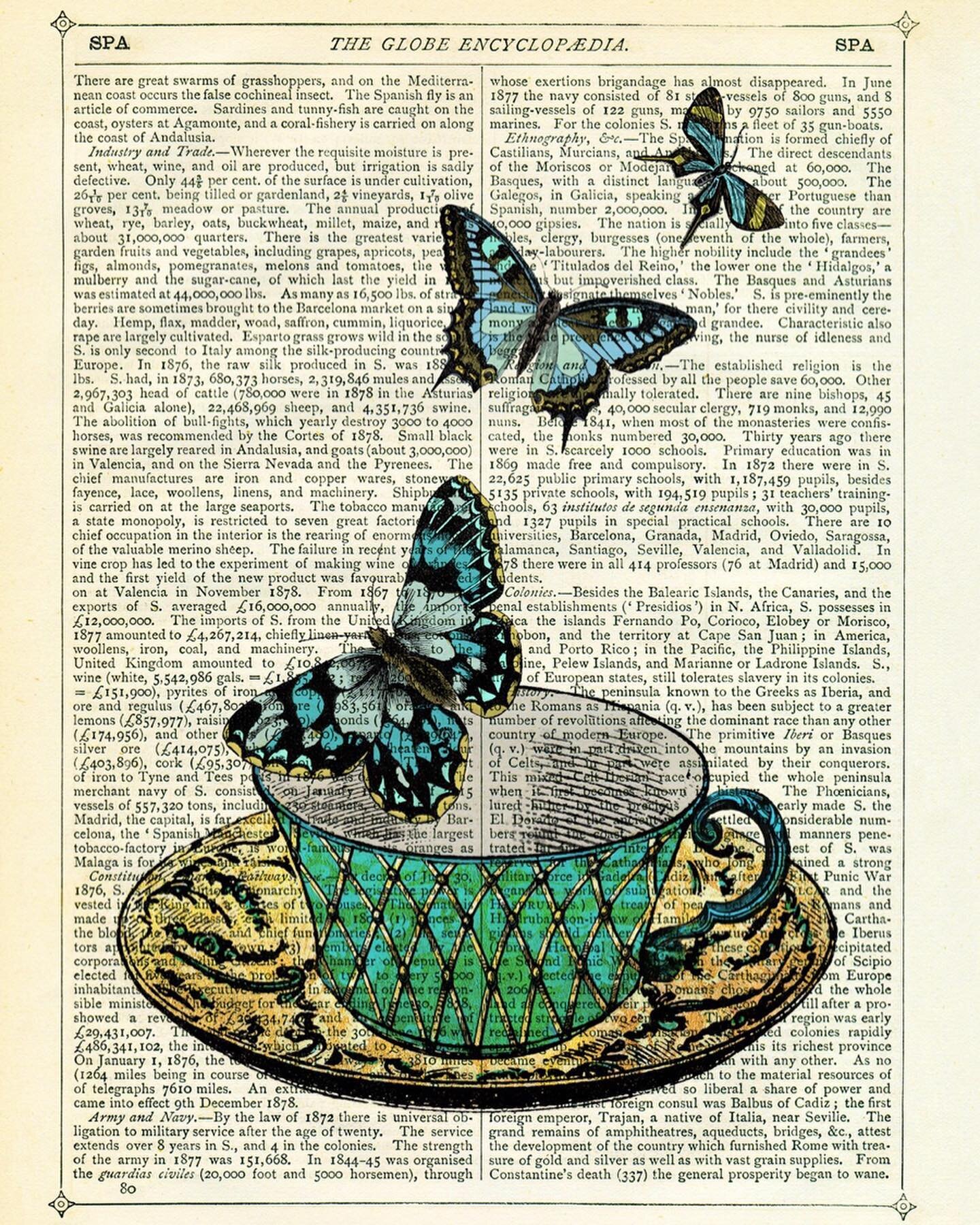 It&rsquo;s National Tea Day, 2020! I don&rsquo;t know about you but I&rsquo;ve been having more cups of tea than usual during this lockdown in the UK. Here&rsquo;s &rsquo;Butterfly Teal&rsquo; and &lsquo;Vintage Cups&rsquo; prints both available from