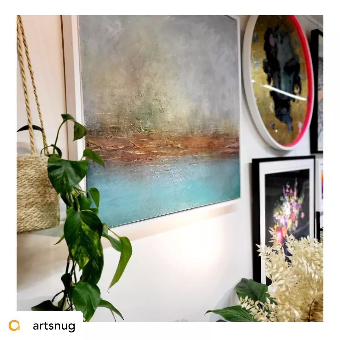Repost from @artsnug 

👋 &nbsp;Meet 'Blue Bay' - the scrumptious, striking new painting from Irish artist Marion McConaghie! 

This piece was inspired by the breath-taking coastal scenery of the Causeway Coast in Northern Ireland, where Marion grew 