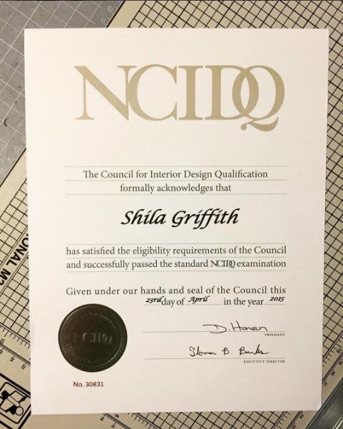 Ncidq Certification Printed Certificate