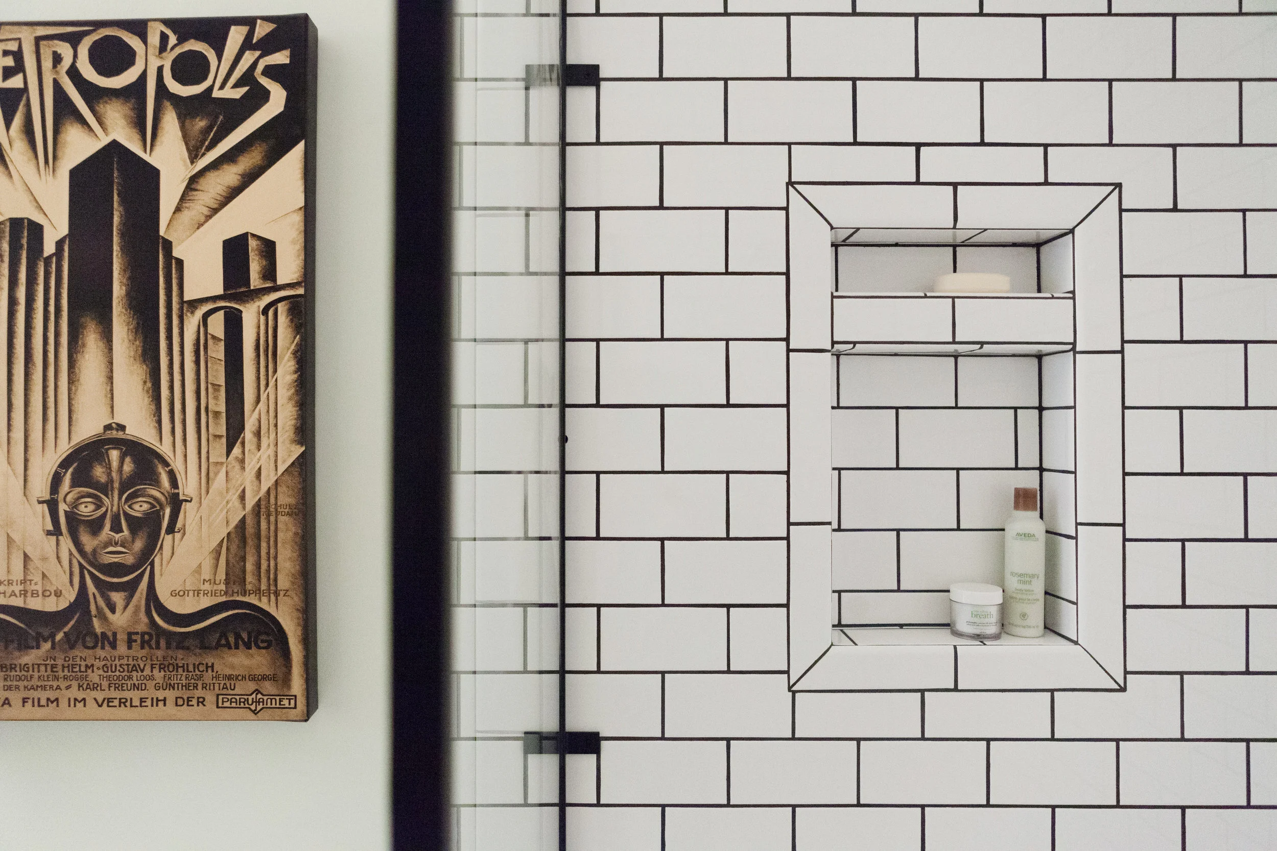 Memphis Street Loft - Shower Niche and Hardware