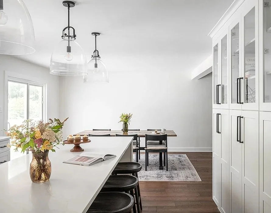 View of dining area from the kitchen.