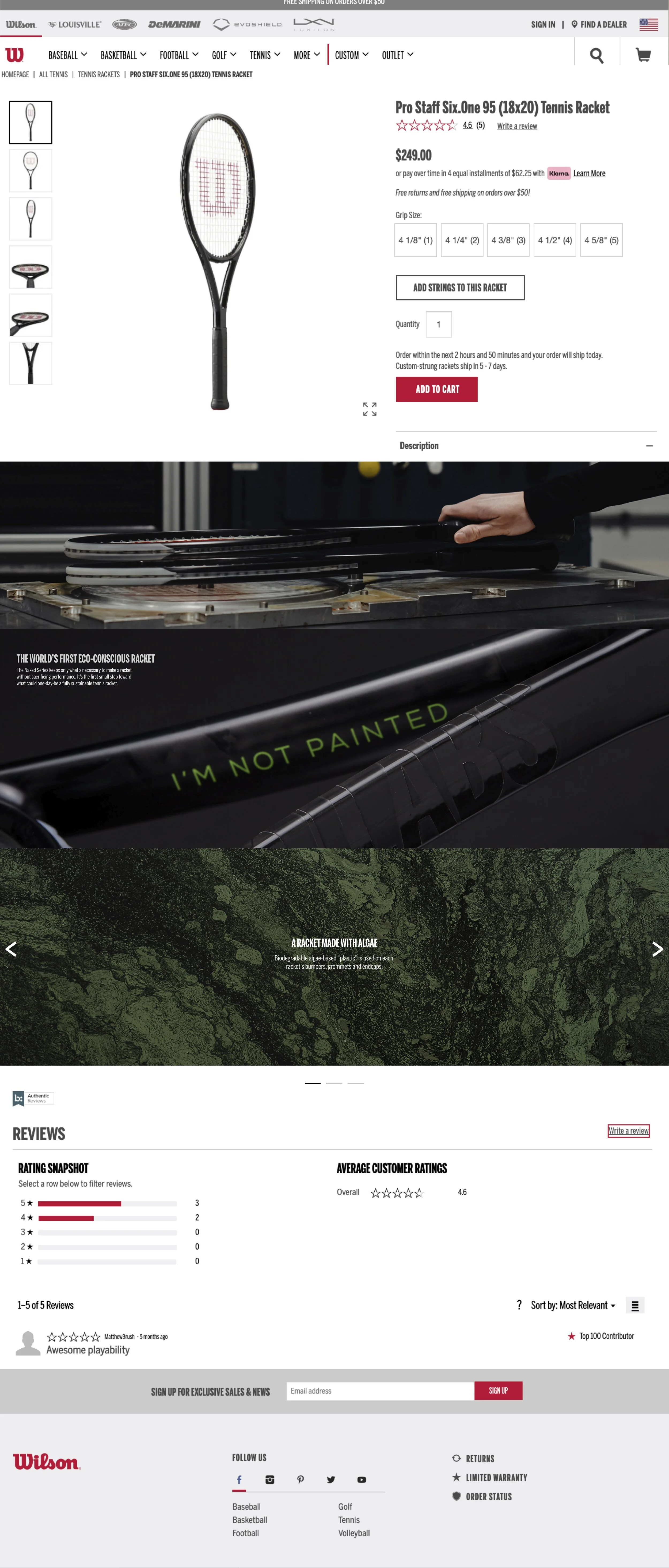 Product Description Page - Desktop