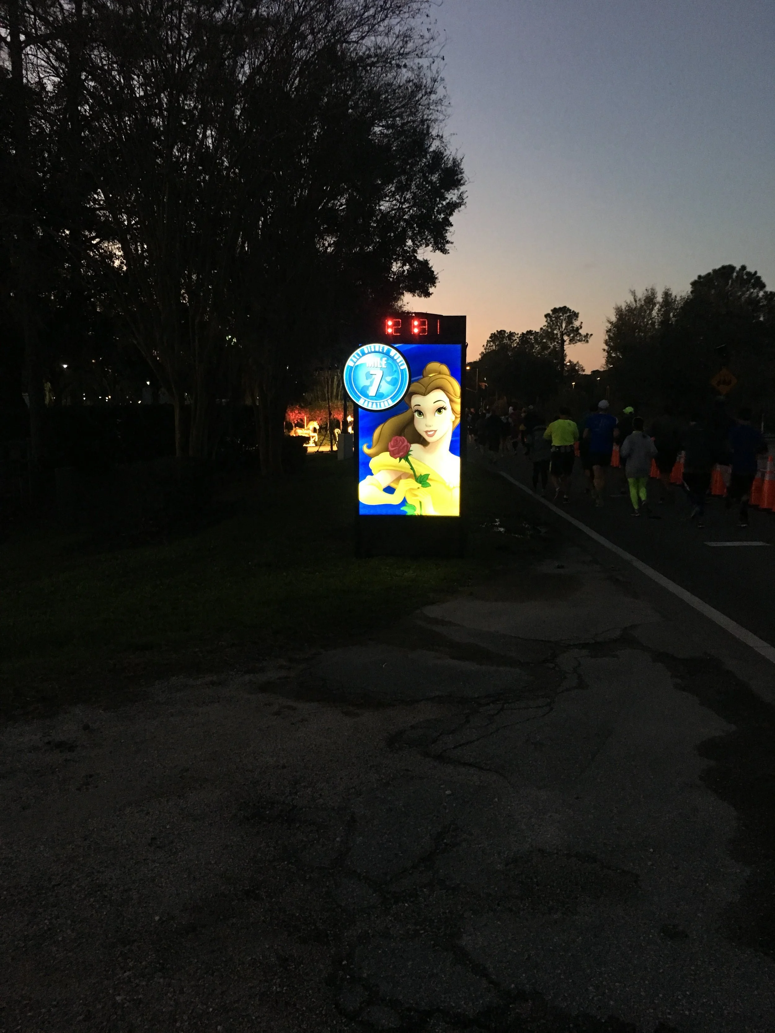 Sunrise at mile 7
