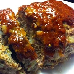 Delicious, ugly meatloaf.