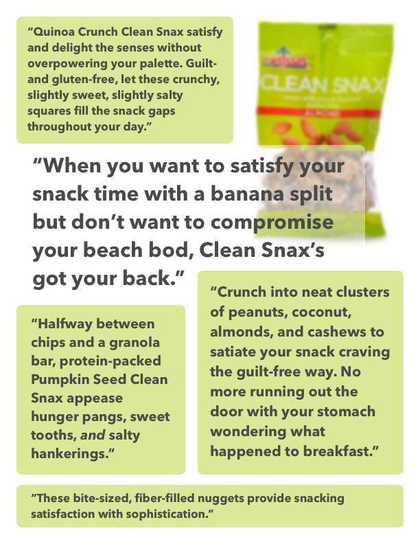 Melissa's Clean Snax Copy