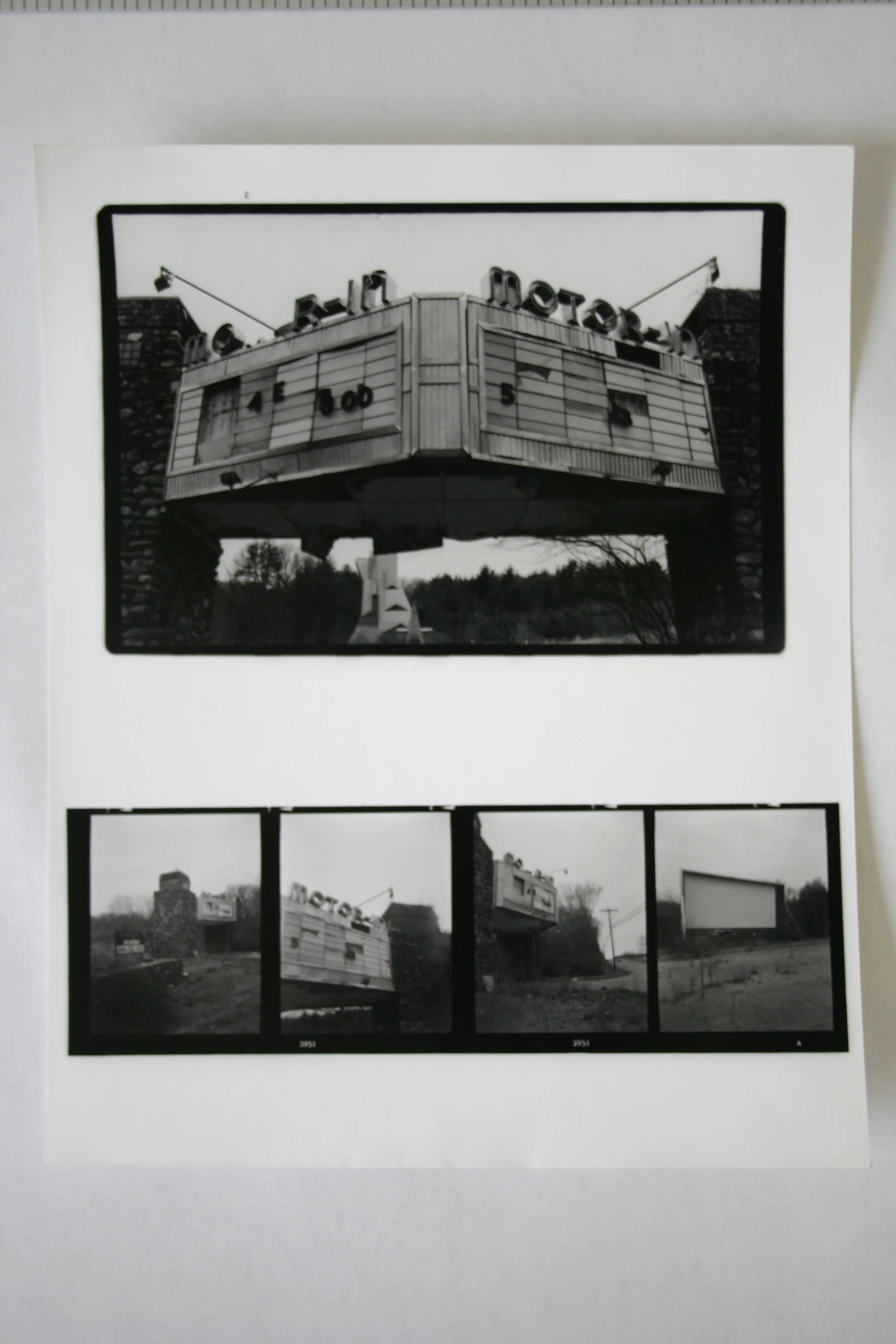  8x10" Silver Gelatin Print, bottom image/s contact print 