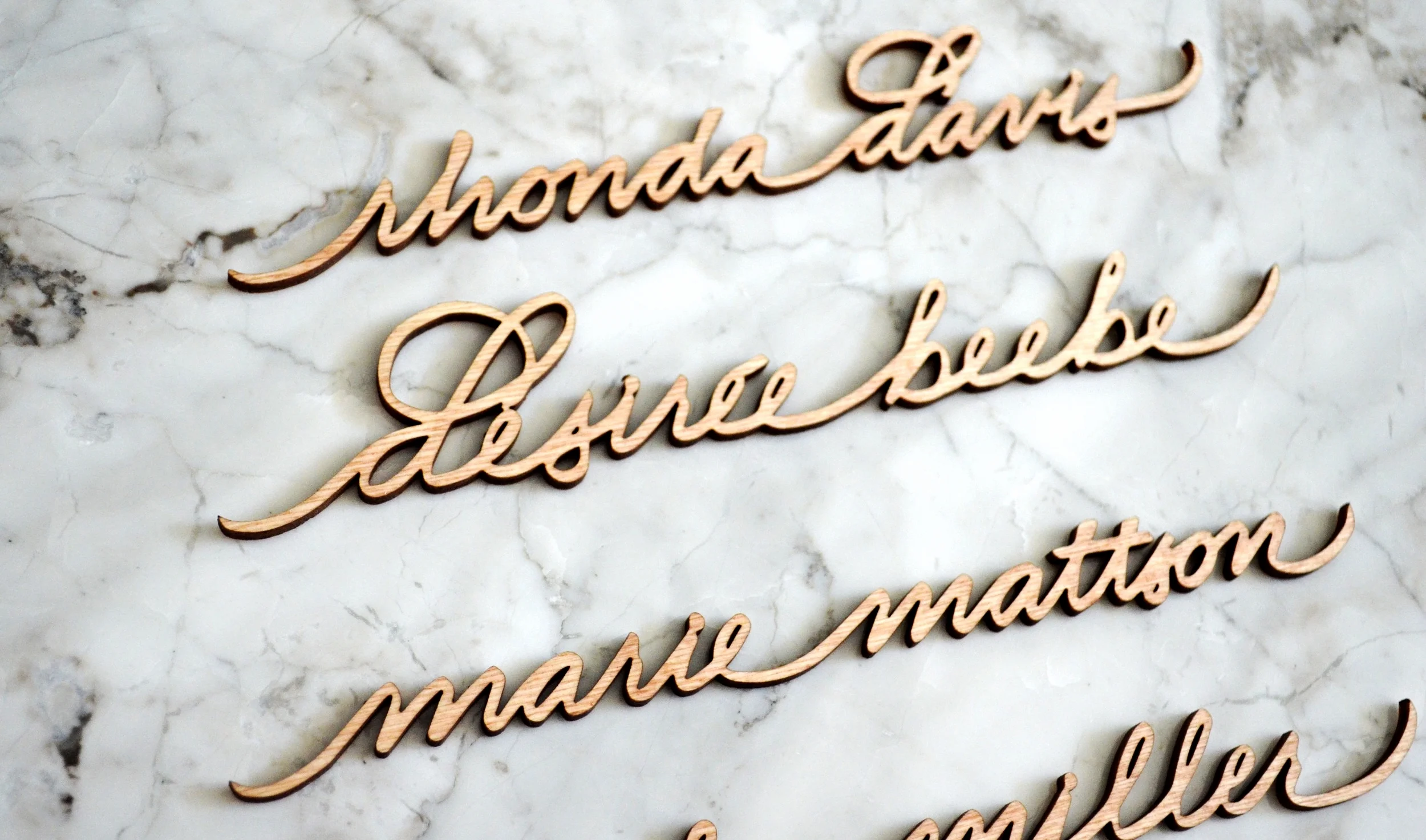 Houston Calligrapher Lasercut Name Place Card 3.jpg