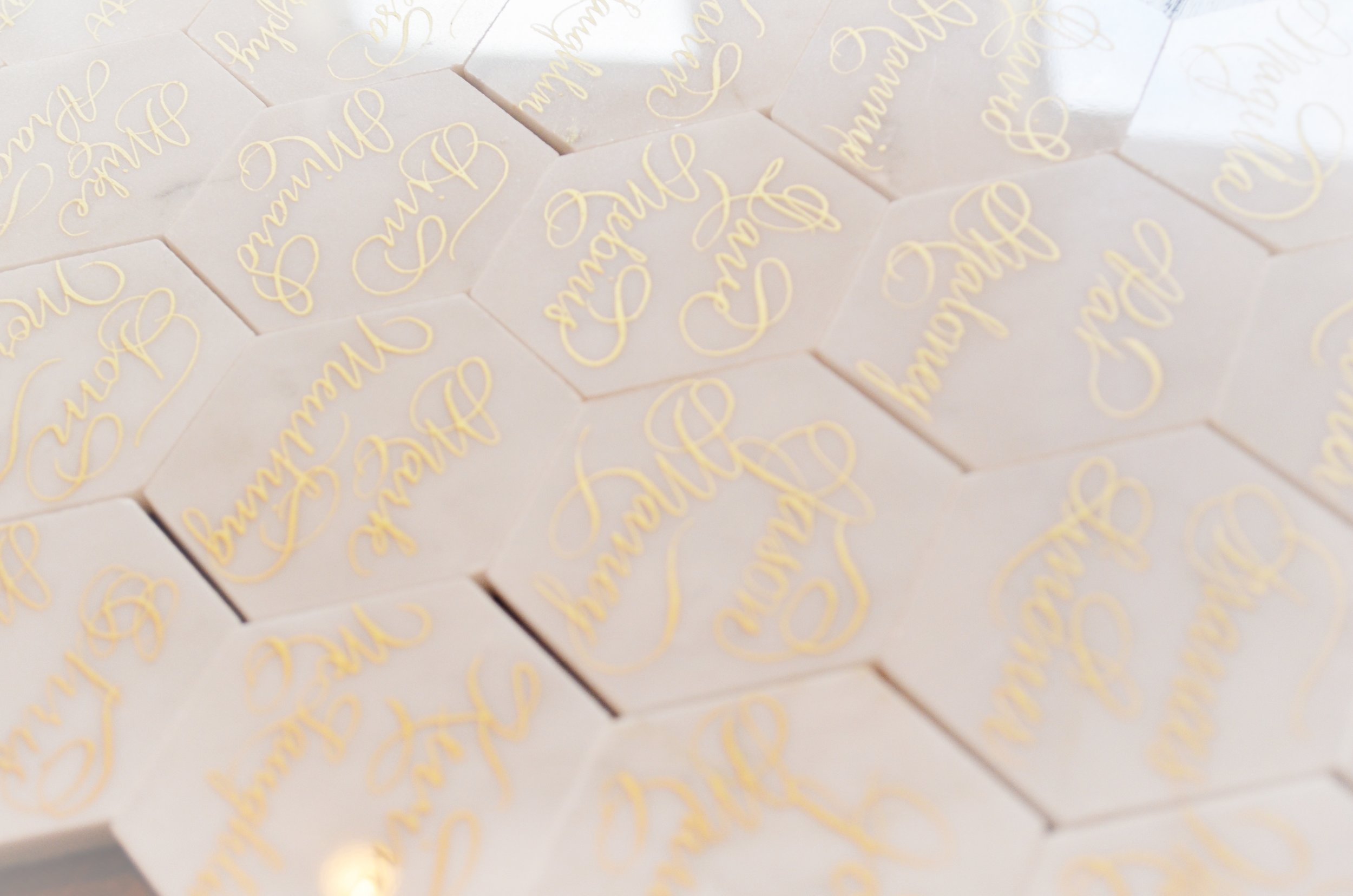 White Marble Calligraphy Place card Houston Los Angeles New York Miami 4.JPG
