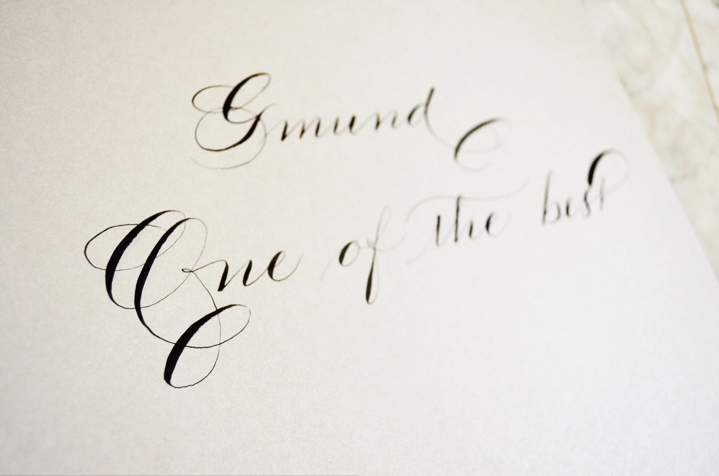 Gmund Colors Metallic - To date, best metallic paper I've written on...Hands down.