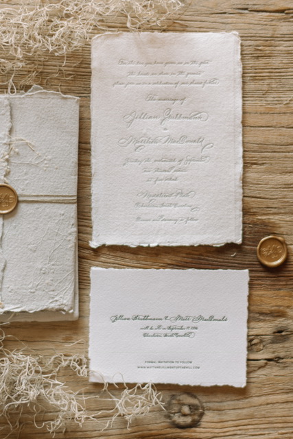 Houston Calligraphy Wedding Handmade Paper 2.JPG