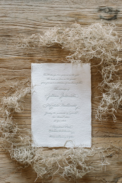 Houston Calligraphy Wedding Handmade Paper 6.JPG
