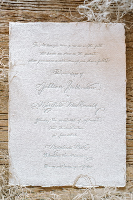 Houston Calligraphy Wedding Handmade Paper 7.JPG