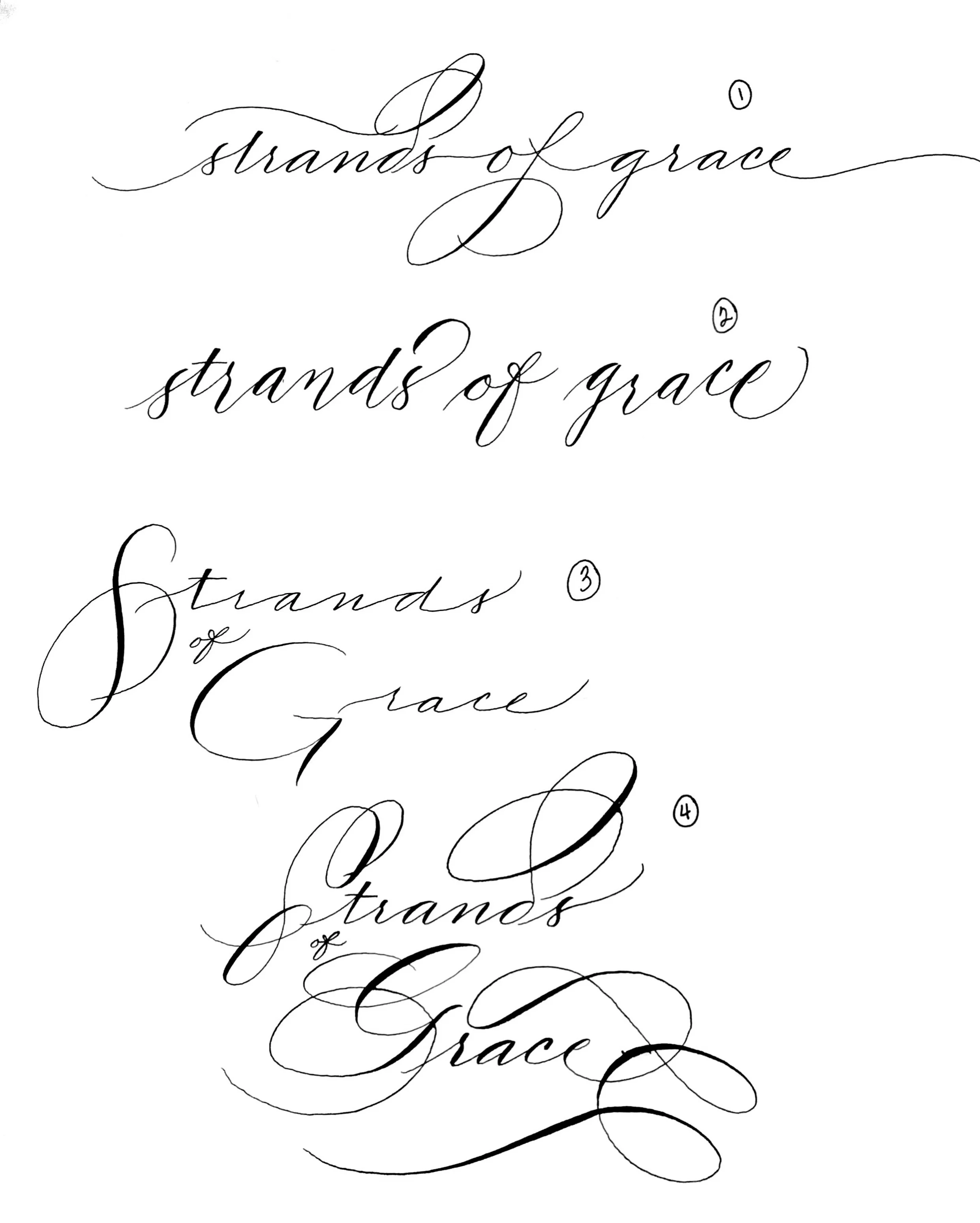 Strands Lettering Jewelry Company Logo Design - Hand Lettering | Slinging Ink