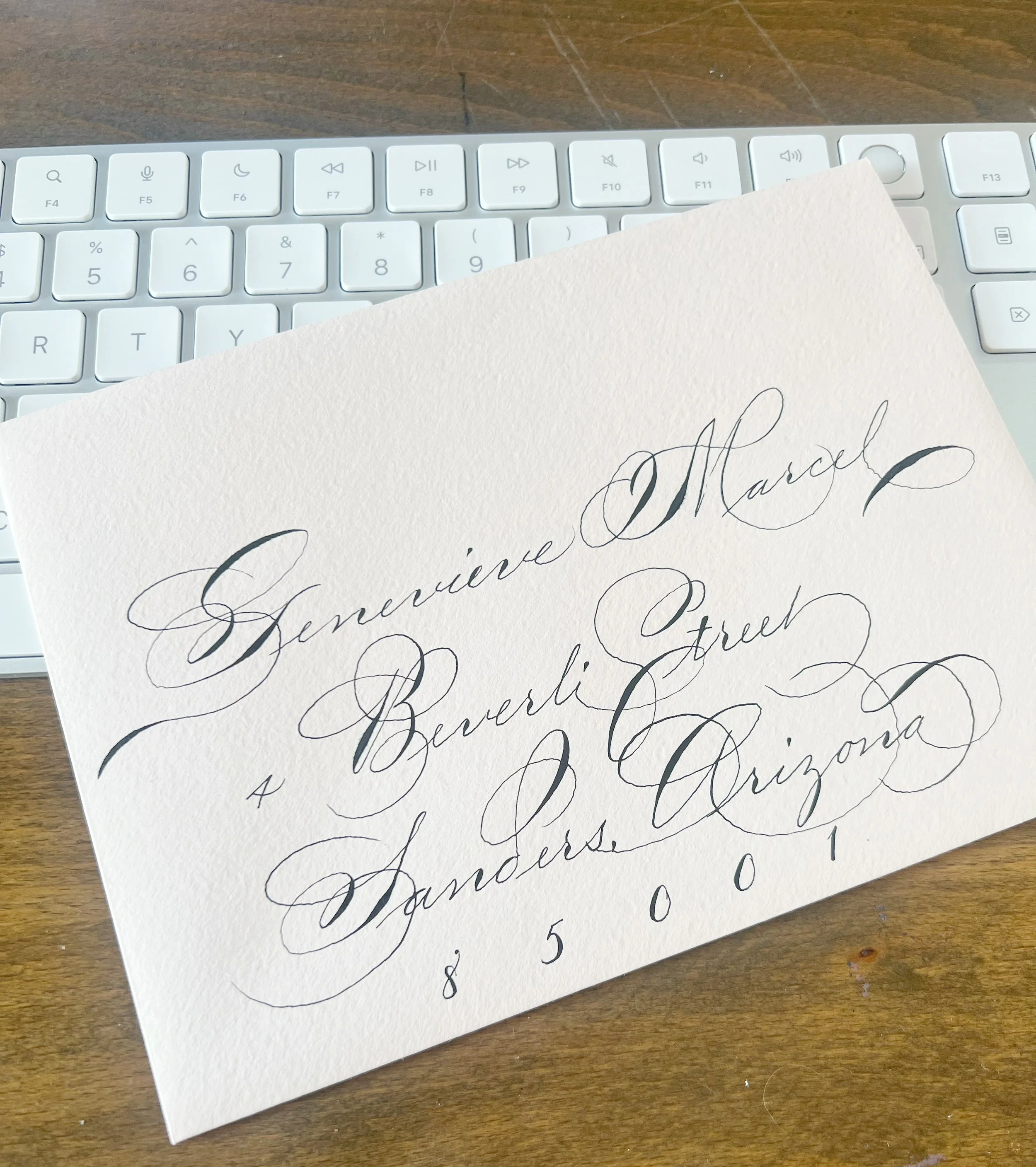 Houston Wedding Calligraphy Dallas