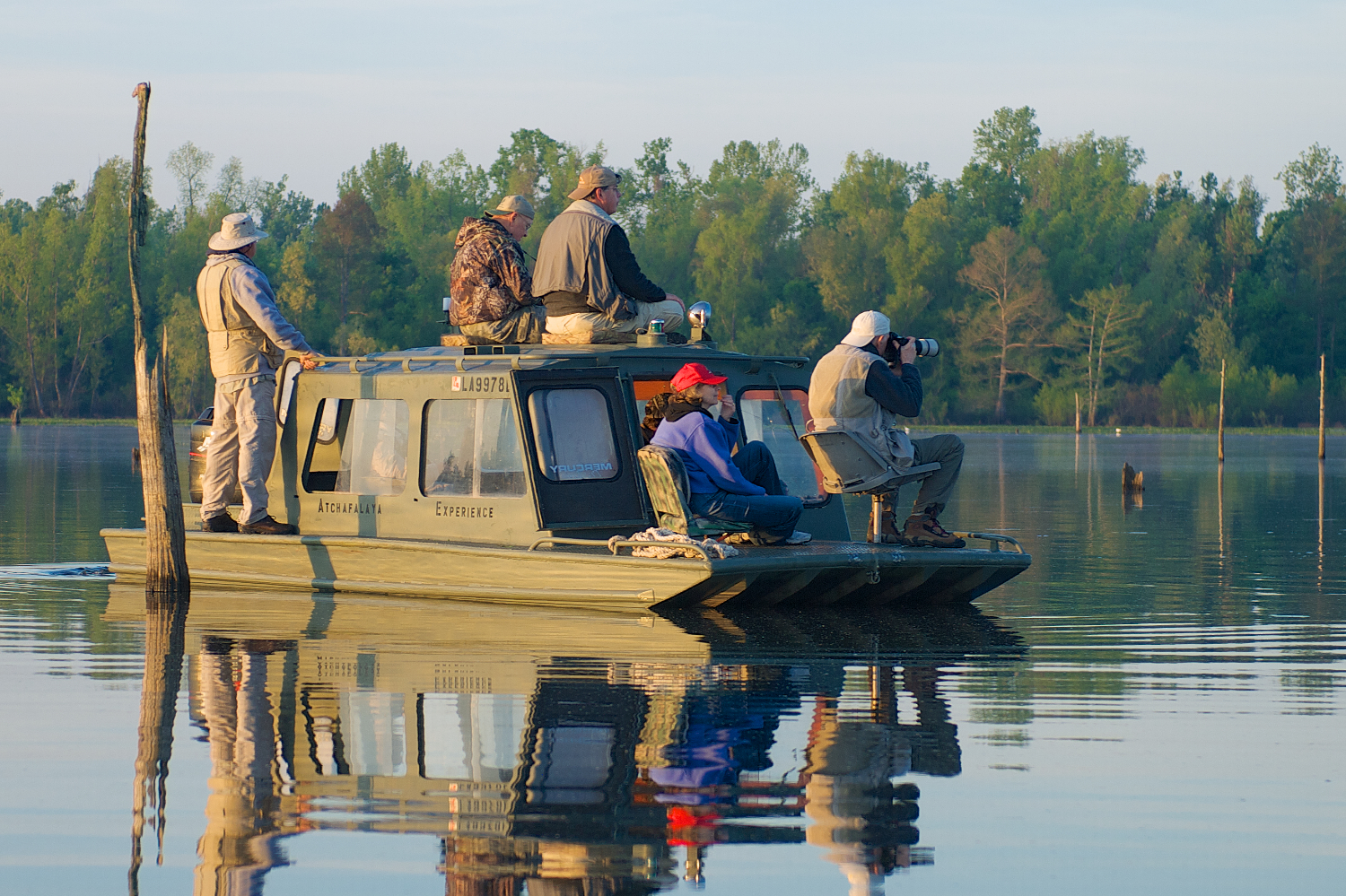 Photographing Ospry from a Boat