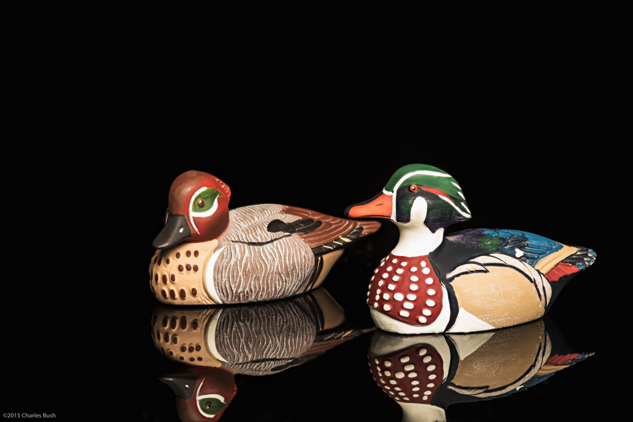 Toy Ducks Photographed using focus stacking