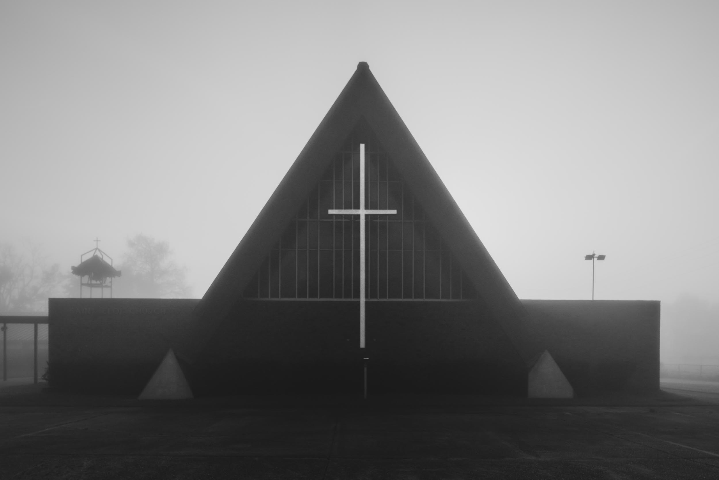 St Eloi Church in the Fog