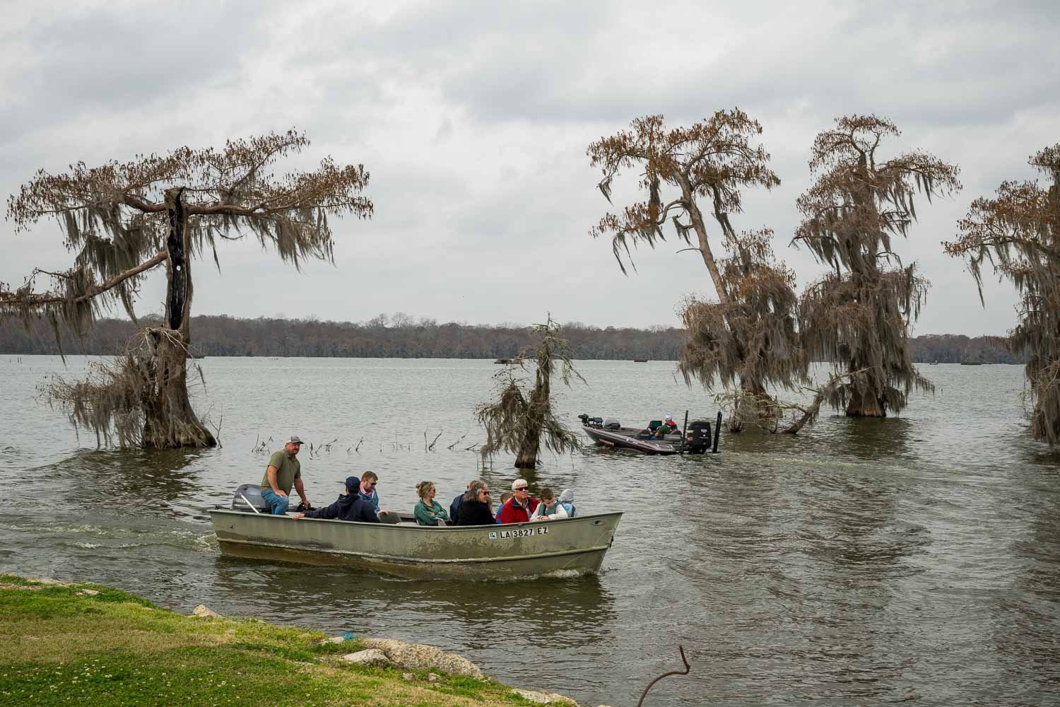 Corey Returning from a Swamp Tour at Lake Martin