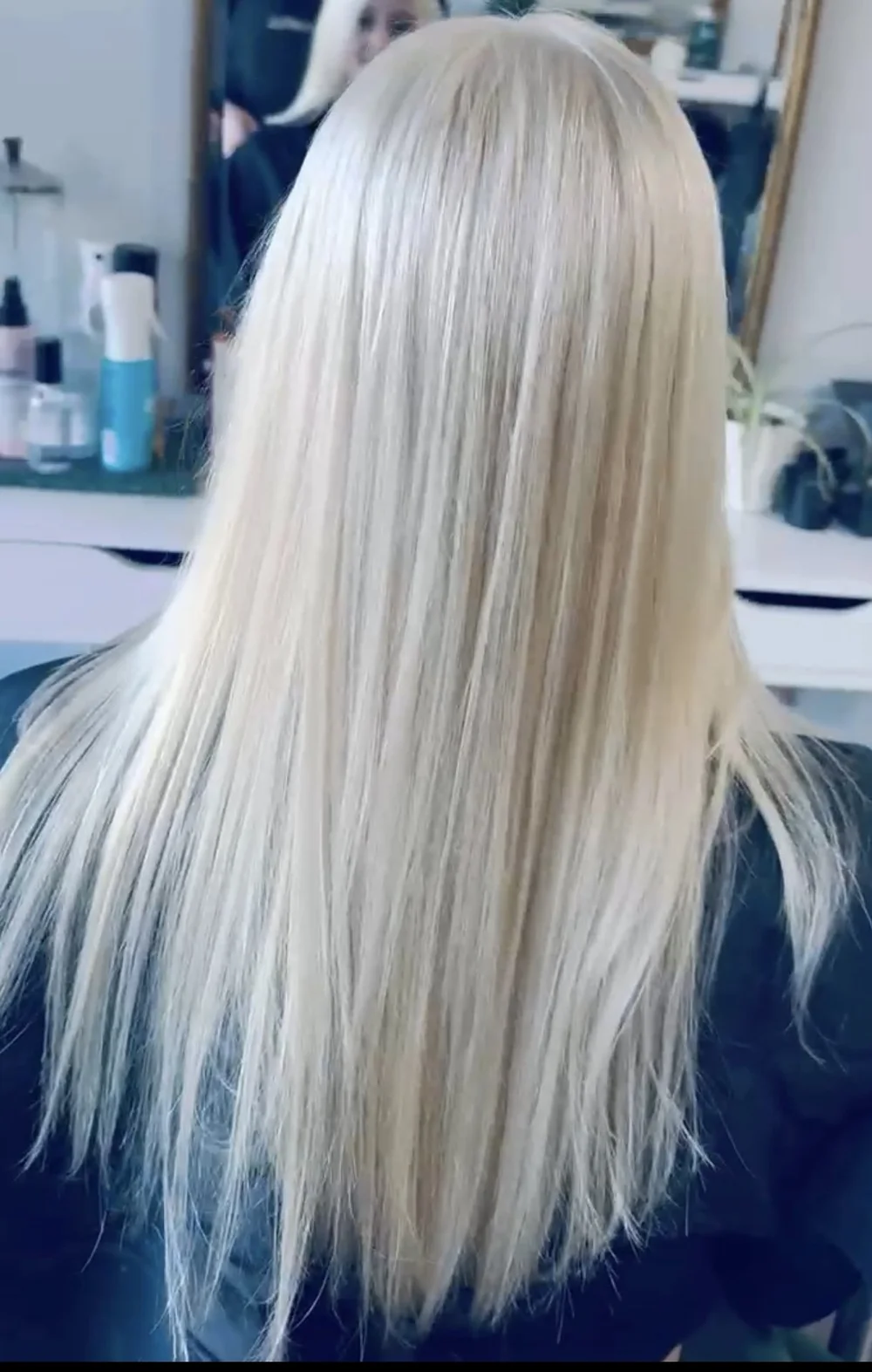 Blonding services including highlights and platinum blond