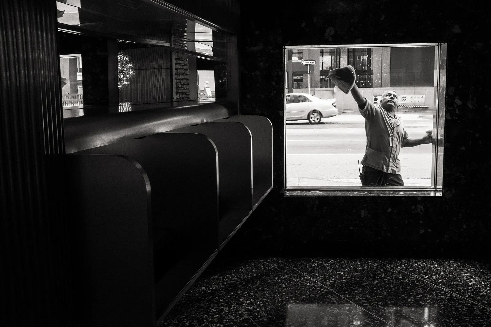 "Buff" May, 2016. Downtown Los Angeles Fujifilm X100s, 23mm, f/8, 1/100, ISO 6400