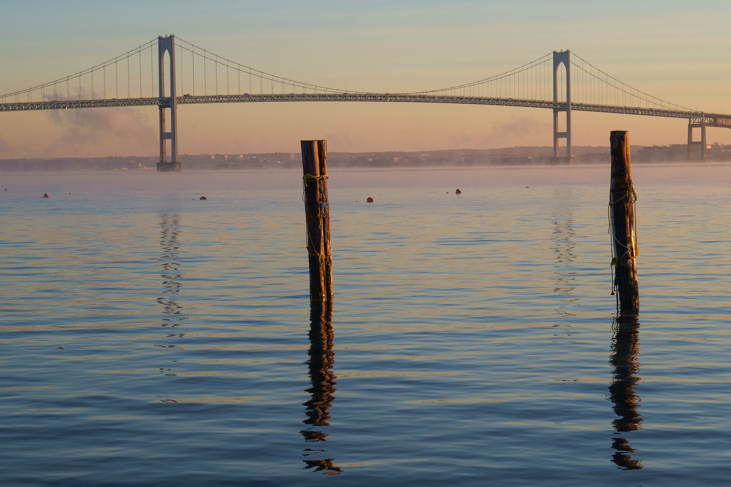  Claiborne Pell Newport Bridge. Jamestown, RI. November 2015. 