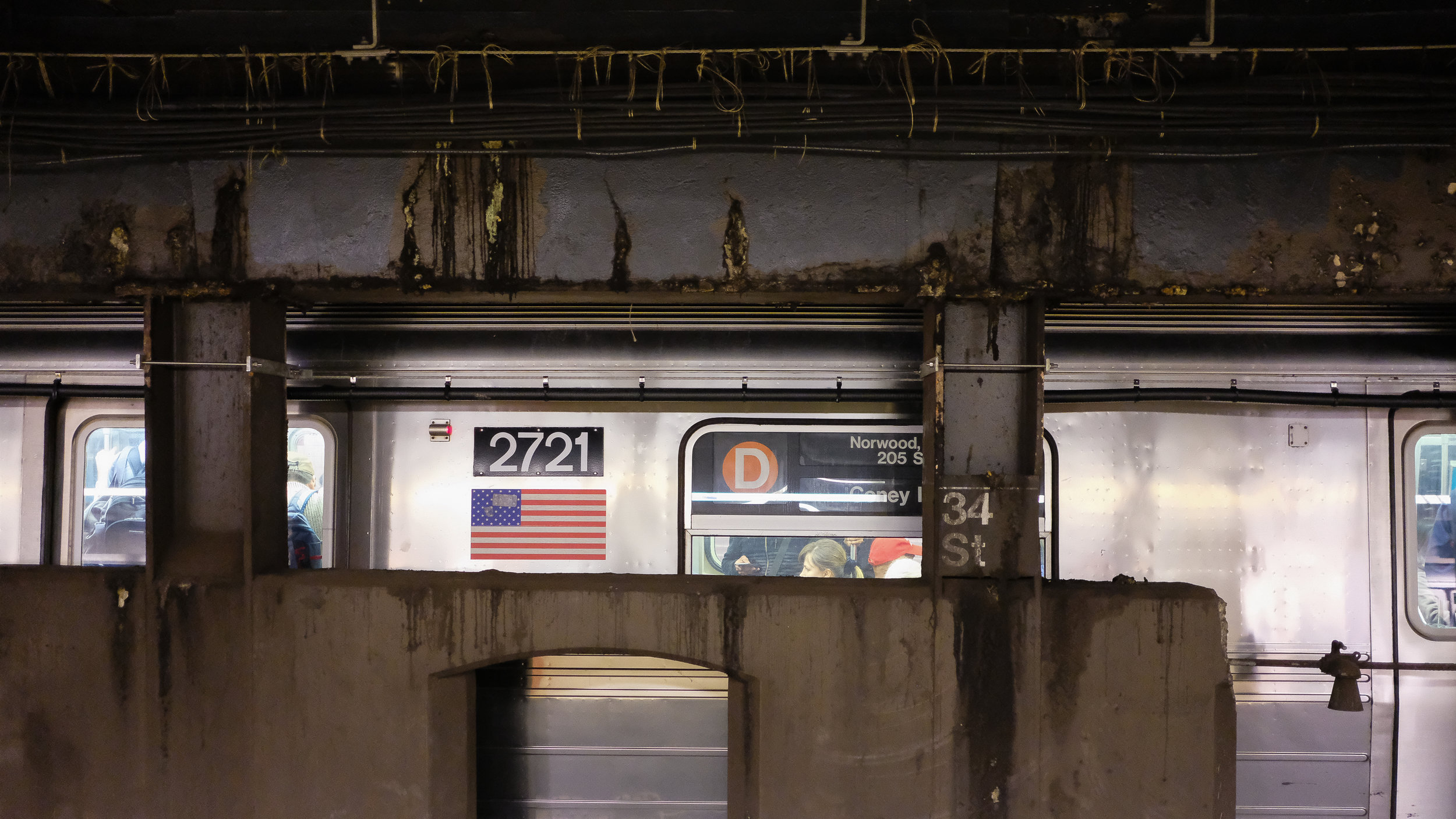  F, M, B and D trains. 34th Street. 