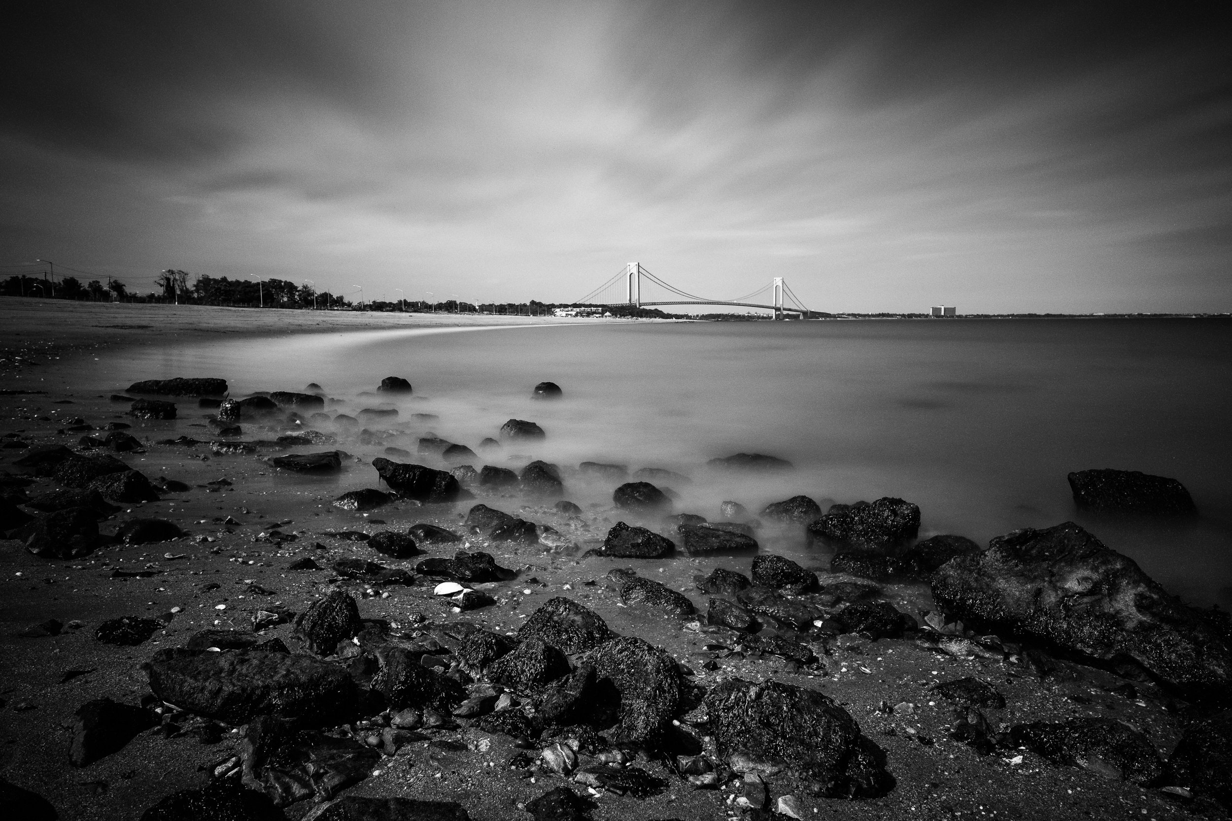 “Verrazano Bridge” June 17, 2018. South Beach, Staten Island. Fujifilm X Pro2, 14mm, f/8, 241 sec, ISO 200 Staten Island has incredible beaches. Who knew?