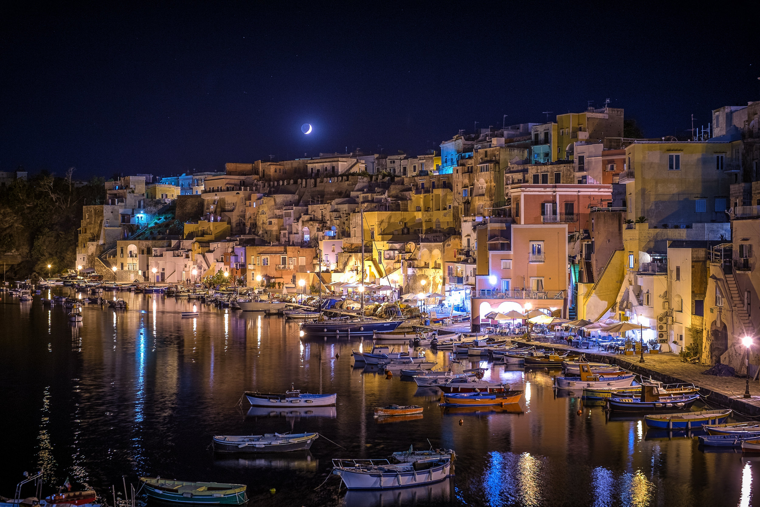 Moonlight over Procida