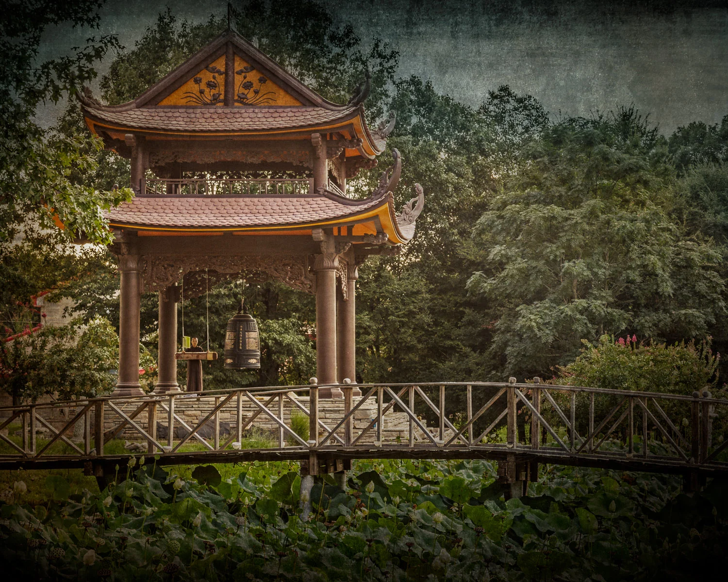 This beautiful belltower is replica of the belltower in Upper Hamlet at Plum Village.