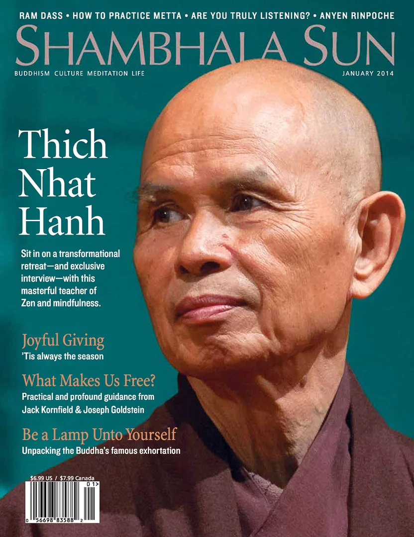 I was grateful to have Shambhala Sun use one of my photos on the cover of the January 2014 issue.
