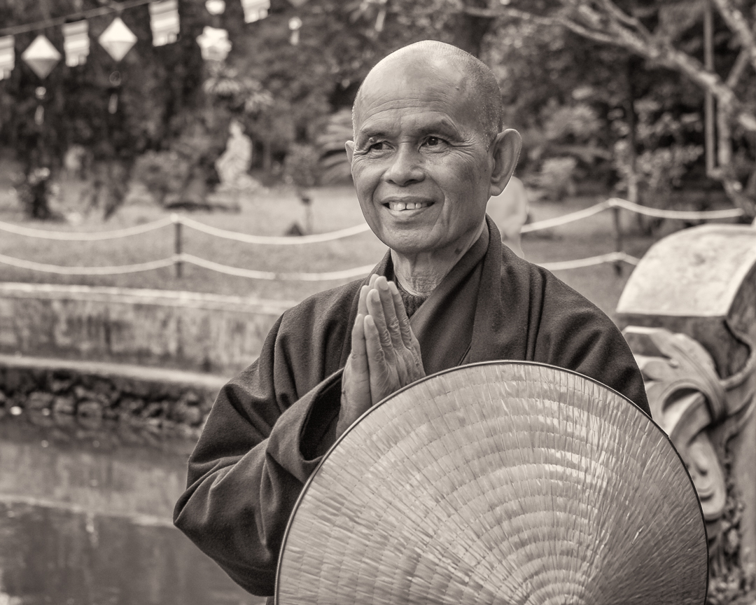 Thich Nhat Hanh (Thay) at his root temple in Hue, Vietnam.