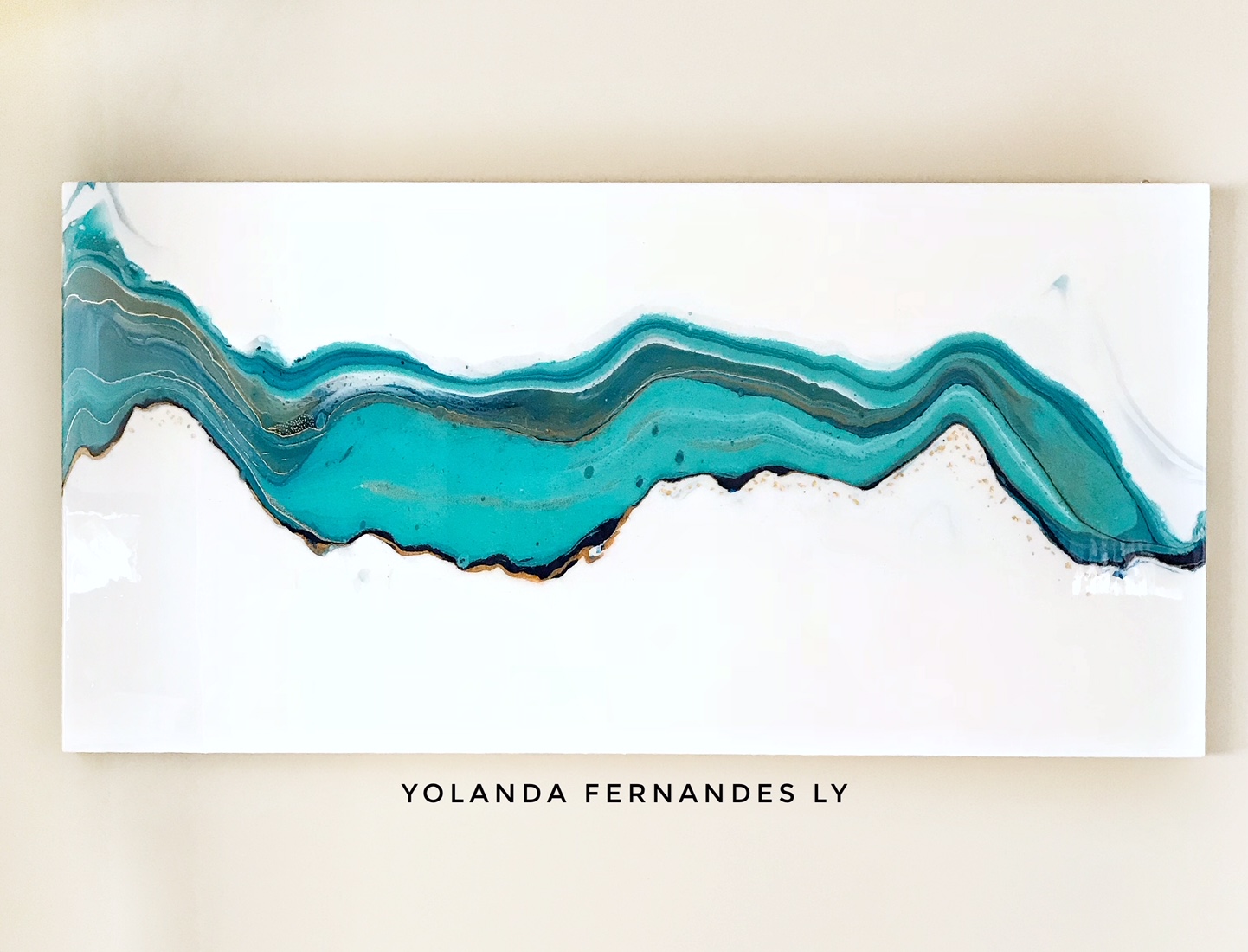 Hydrography-Fluid art  and resin - SOLD- 5x2.5 Feet