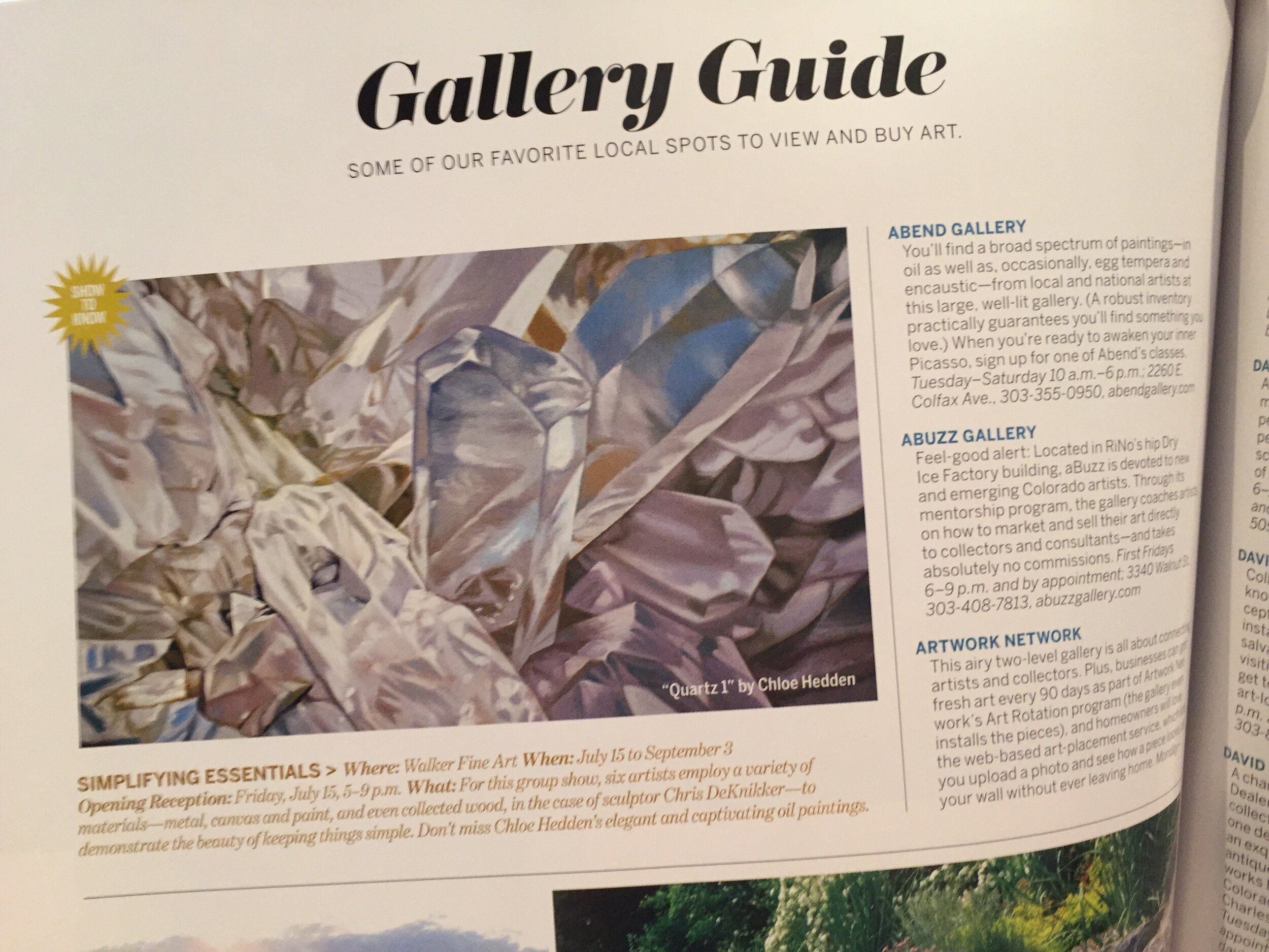 5280 Gallery Guide Summer 2016