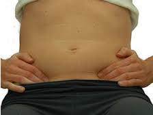 Feel for TVA activation on the inside of your hip bones.
