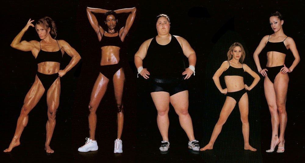 These women are different shapes and sizes, but all are professional athletes at the peak of their careers. See more of this photo project here.