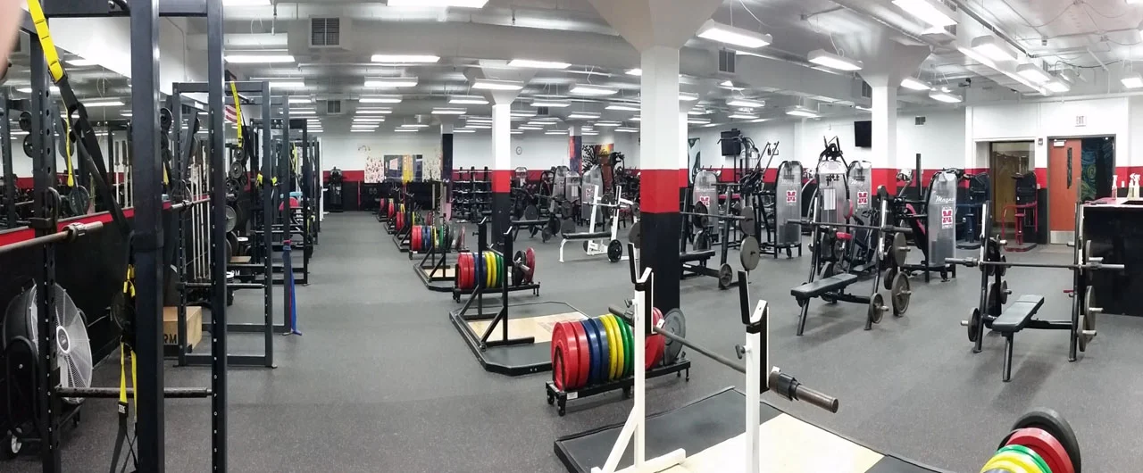 The weight room at Muskego High School, designed by Volt Advisory Board Member and 36-year veteran high school strength coach Mike Nitka.