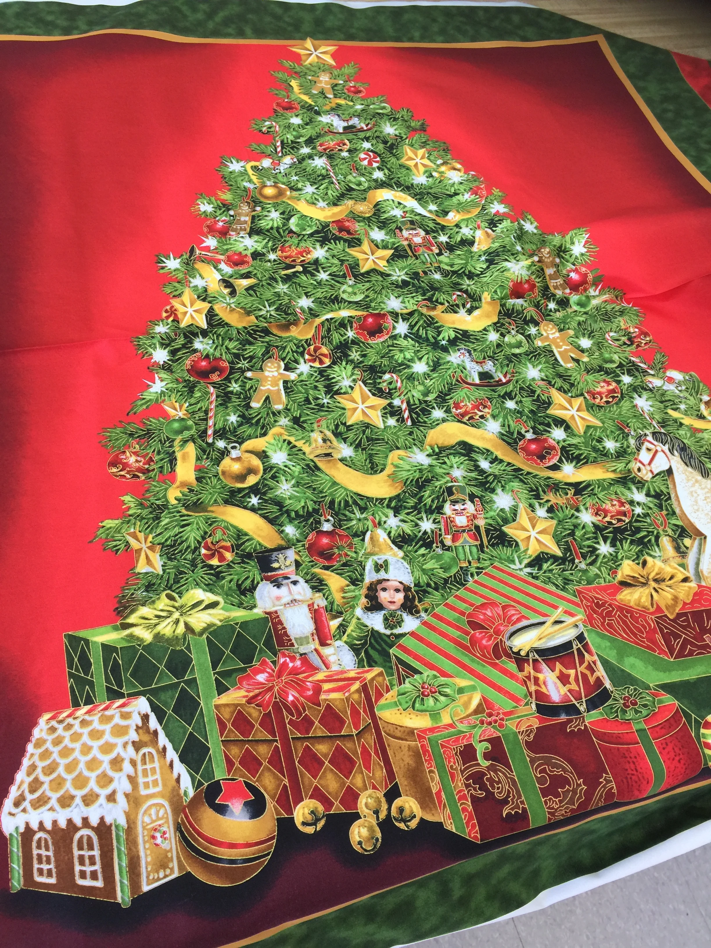The Christmas Panel before I chopped it up. 