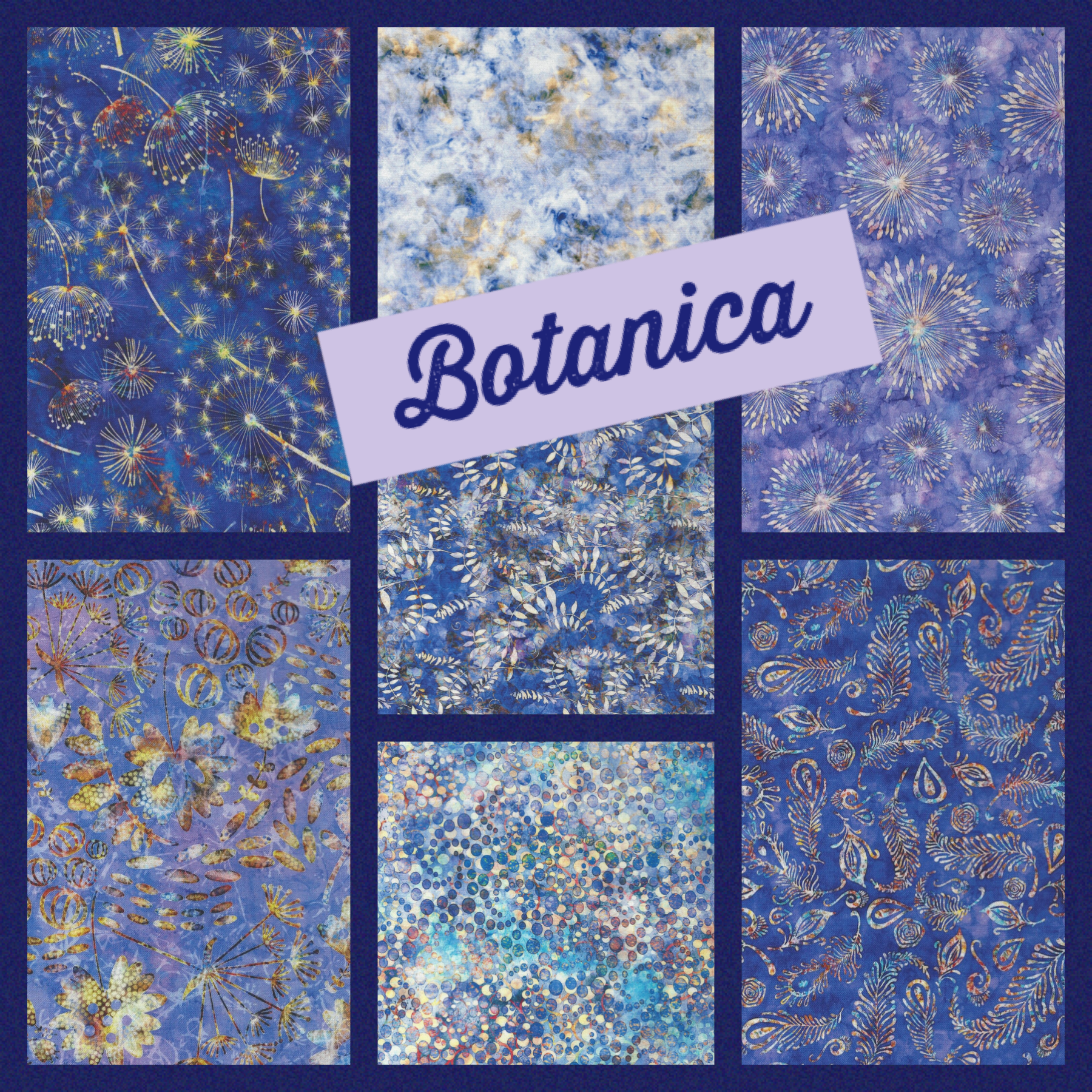 Botanica by Quilting Treasures features shades of purples and floral cotton fabric sewing quilting crafts