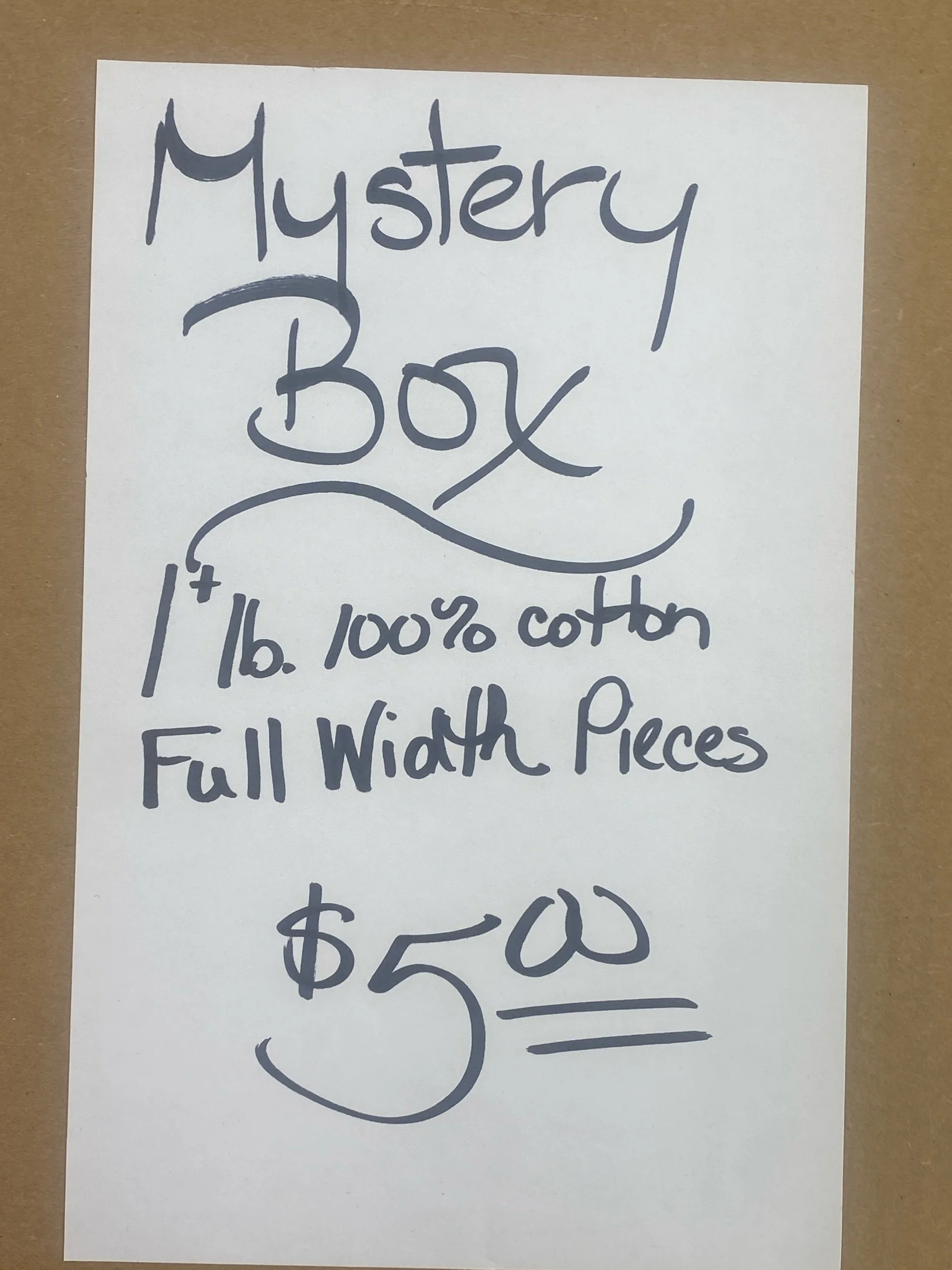 Mystery Box of Cotton Fabric for sewing quilting crafts and more