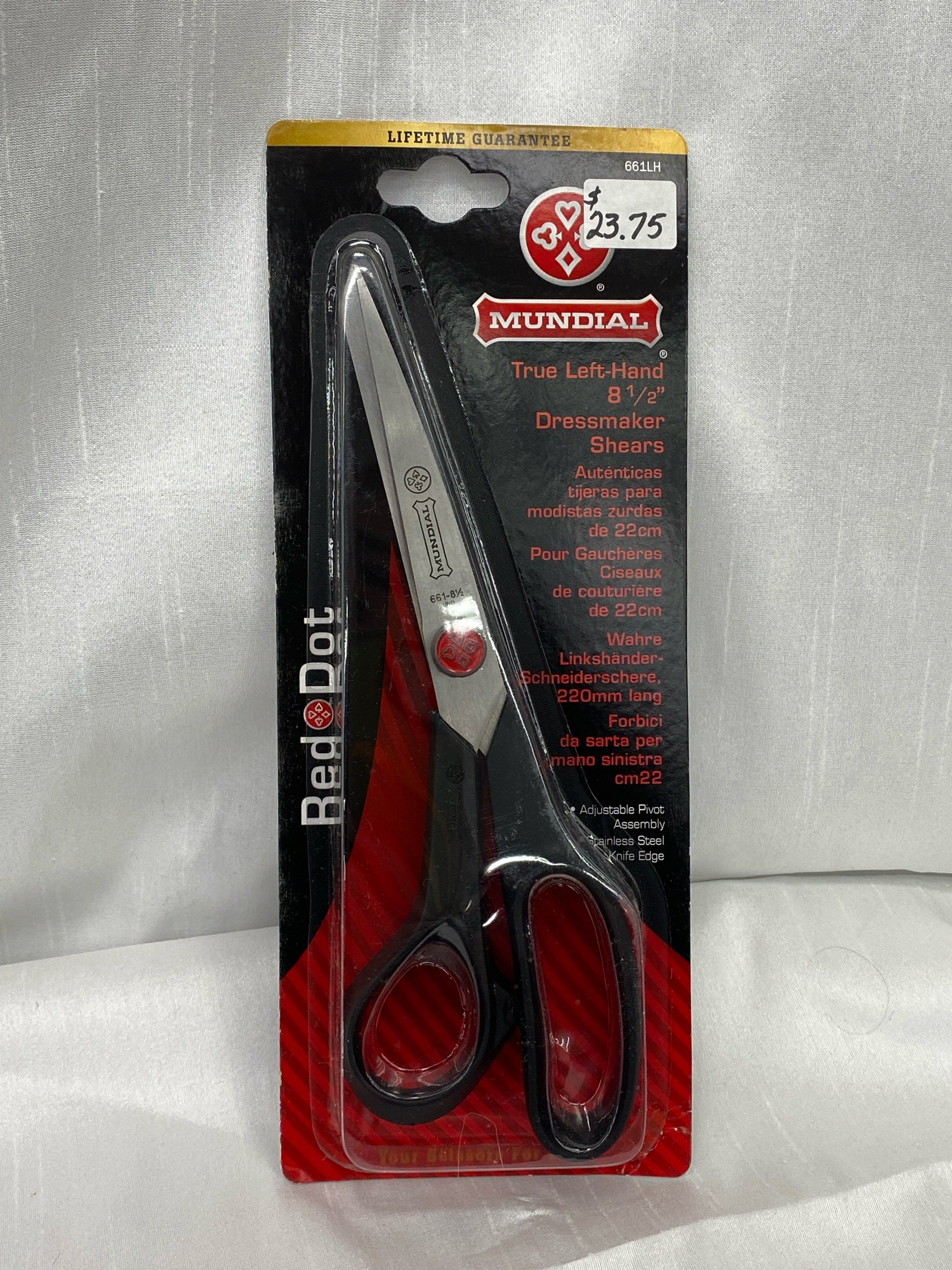 Mundial Left Handed Dressmaker Shear 661LH for sewing, crafting, quilting and more