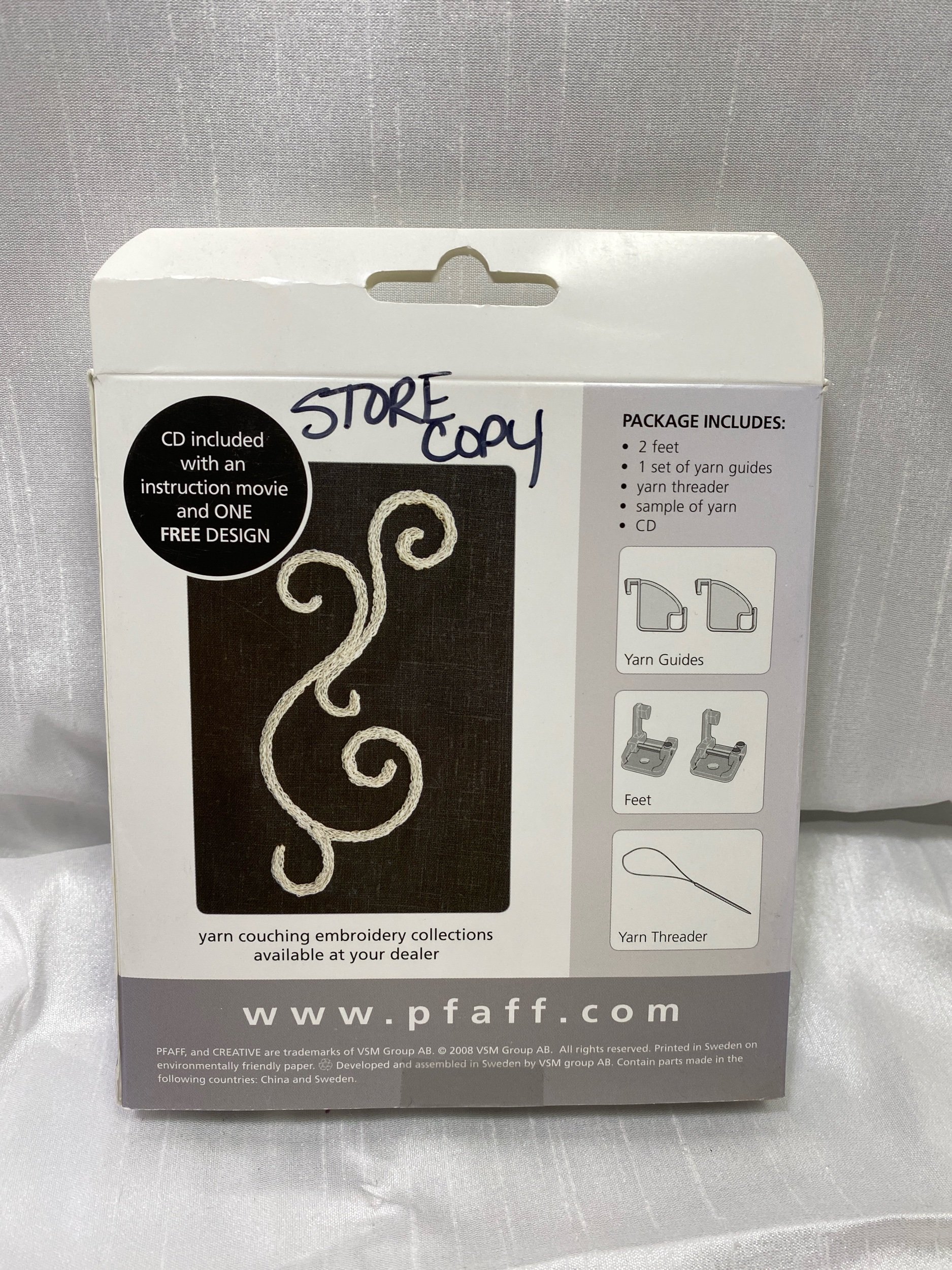 Pfaff Yarn Couching Foot Set part number 820912096 for J machines