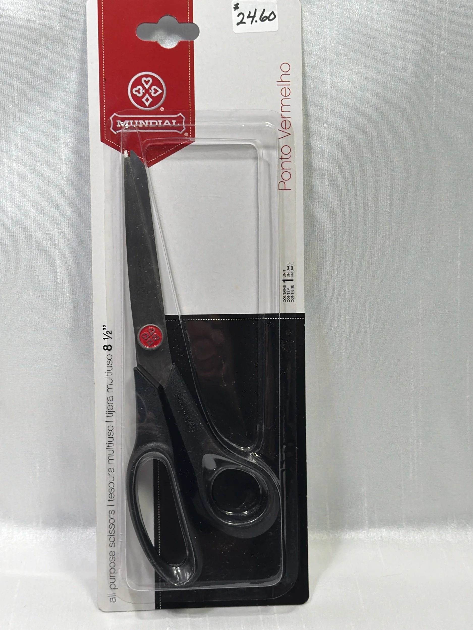 Mundial all purpose red dot scissors for all sewing quilting and crafting needs cuts smoothly and effortlessly