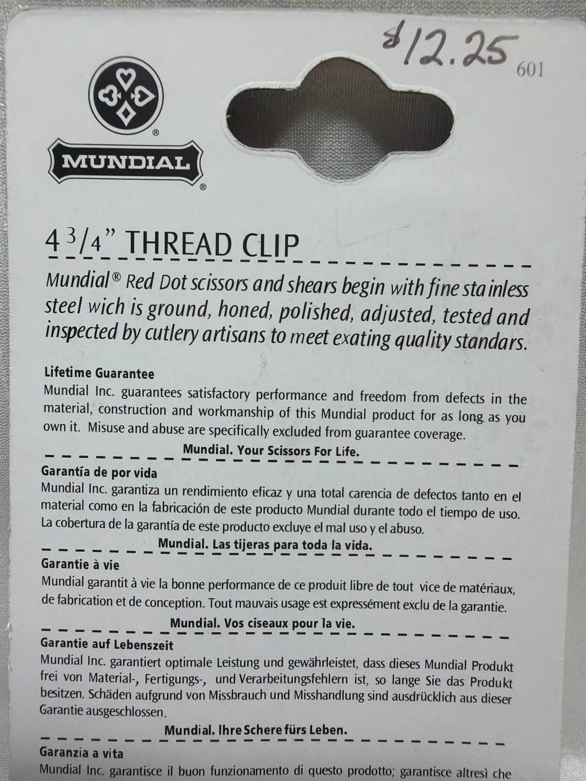 Mundial Thread Clip for sewing quilting and crafts. A must have in every crafters room