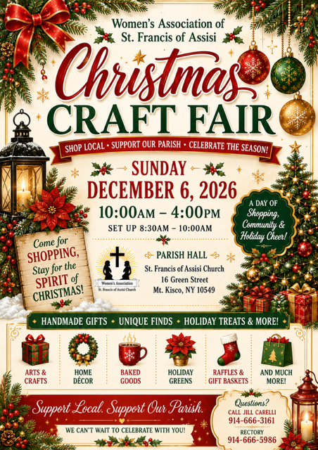 Women's Association of St. Francis of Assisi Christmas Craft Fair