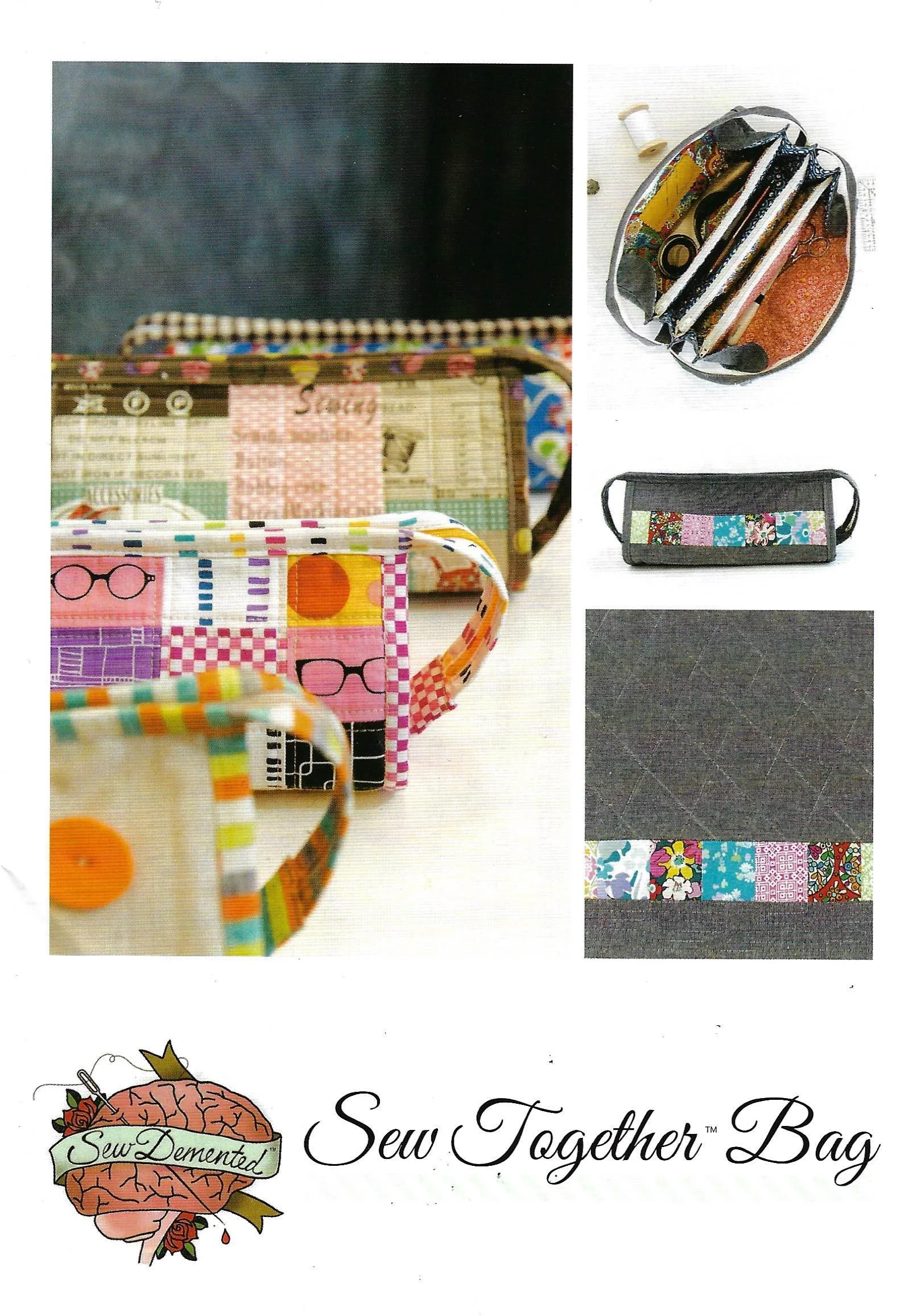 Sew Together Bag pattern by Sew Demented great DIY sewing project to carry anything you want